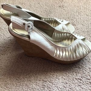 Charlotte Russe white wedges